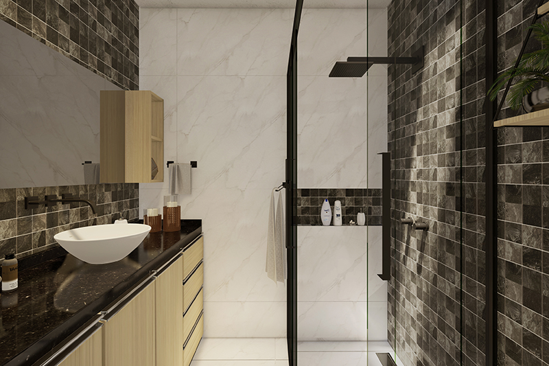 Planta de casa com suite e closet
