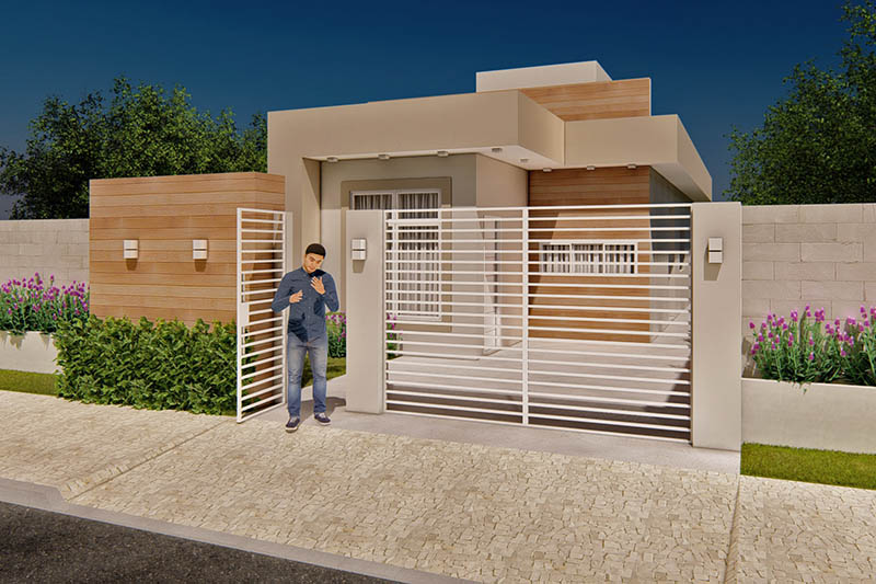Casa com 67m² e suíte 